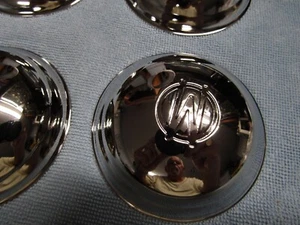 NEW MURRAY PEDAL CAR CHROME HUB CAPS (4) - Picture 1 of 1