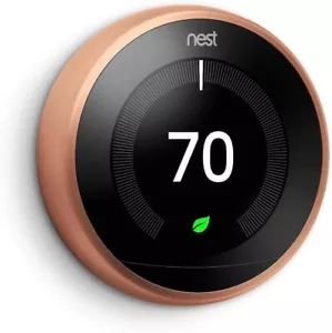 Google Nest Learning Thermostat (3rd Gen.) Programmable Copper New Open Box - Picture 1 of 5