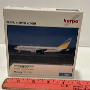 1:500 Herpa Air Do Hokkaido International Airlines Boeing 767 Jet Toy Model Set - Picture 1 of 16