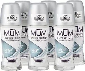 6 x Mum Unperfumed Soft 48 Hours Plus Protection Anti-Perspirant, 50 ml - Picture 1 of 5