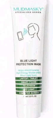 Mudmasky Blue Light Protection Mask New Full Size 60ml 2oz Face Mask Antioxidant - Image 1 of 4