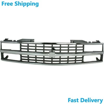 Nuevo se adapta a Chevrolet serie C/K 1988-93 GM1200142 parrilla cromada con insertos negros Foto 1 de 4