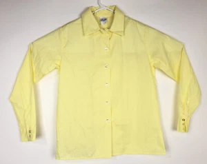 Sweet Orr Vintage Mens Yellow Long sleeve button Shirt Size S 34 Medical NOS - Picture 1 of 8