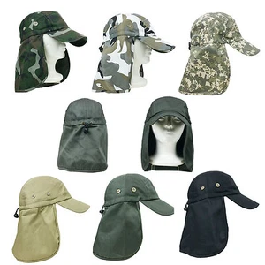Outdoor Cap with Ear & Neck Flap Hat Sports Activities Adjustable - Picture 1 of 15