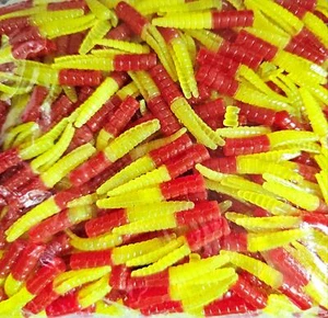 (Lot of 60) Leland's Crappie Magnet Split Tail Bodies 1-1/2" Tournament Crappie - Picture 1 of 3