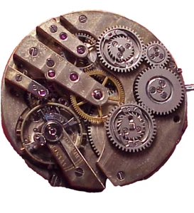 43mm LECOULTRE & CIE INDEPENDENT SECONDS 1/4 JUMP POCKET WATCH MOVEMENT - Picture 1 of 11