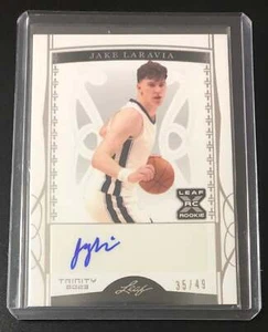 2022-23 Leaf Trinity Base Auto Silver Jake Laravia XRC 35/49 - Picture 1 of 2