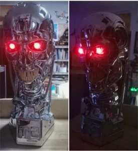 IN US Terminator T800 1/1 Bust Statue T2 Head Sculpture Resin Model Statues New - Picture 1 of 9