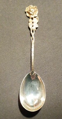 Hildesheimer Rose • Sahnelöffel • 17 cm • Punze W 100 - Bild 1 von 3