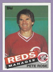 1985 Topps #547, Reds Manager / Pete Rose, NM/MT+ - Picture 1 of 2