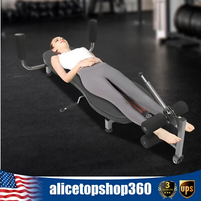 Máquina de estiramiento trasero sistema de tracción de columna lumbar ligamento camilla hogar/gimnasio Foto 1 de 4