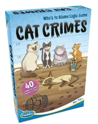 ThinkFun Cat Crimes Lógica Juego Cerebral y Rompecabezas Edades 8 a Adulto    Foto 1 de 3