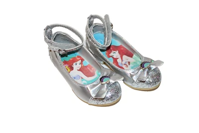 Toddler Girls' Disney Princess Ballet Flats  silver color ballet size 7 - Image 1 of 4