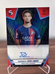 2023/24 Warren Zaïre-Emery Auto Topps Superstars /10 - Zdjęcie 1 z 2