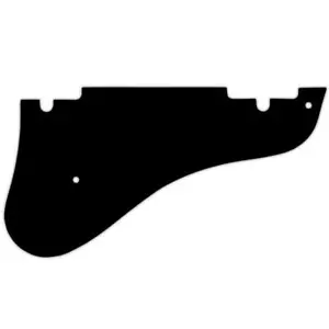 USA CUSTOM PICKGUARD für EPIPHONE® 2009-now EMPEROR SWINGSTER® 3Ply PG BLACK BWB - Bild 1 von 1