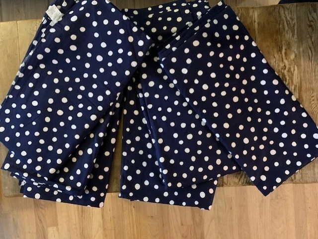 Pottery Barn Kids Curtain Panels-Navy & White polka dot. 2 sets of 2 (4 panels) - Image 1 of 4