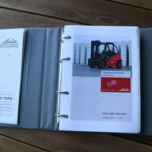 LINDE H40D H45D H50-500D Forklift Owner Operator Maintenance Manual Guide book - Picture 1 of 16