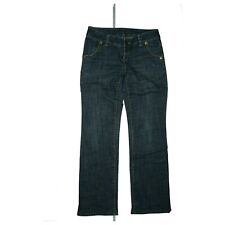 Michael Kors Femmes Jeans Stretch Pantalon Droit Jambe Taille Basse W30 L32 Noir