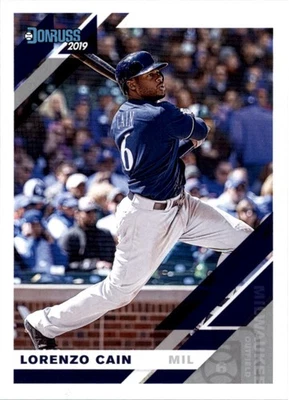 2019 Donruss Baseball Card #184 Lorenzo Cain - Image 1 of 2