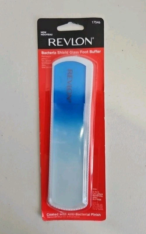 Revlon Bacteria Shield Glass Foot Buffer with Anti-Bacterial Technology - NEW - Image 1 of 1