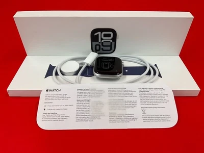 Apple Watch Series 10 46mm Cellular aluminum denim sport band MWY13LW/A - Image 1 of 4