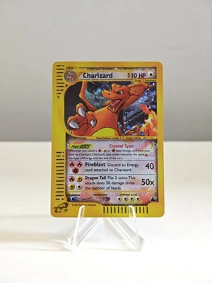 Proxy Charizard Crystal 146/144 Skyridge Custom Holo - English - Immagine 1 di 4