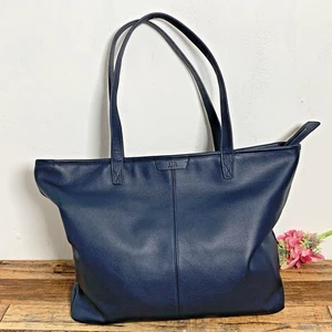 Leatherology - Downtown-Tasche marineblau groß mit Reißverschluss - Bild 1 von 15