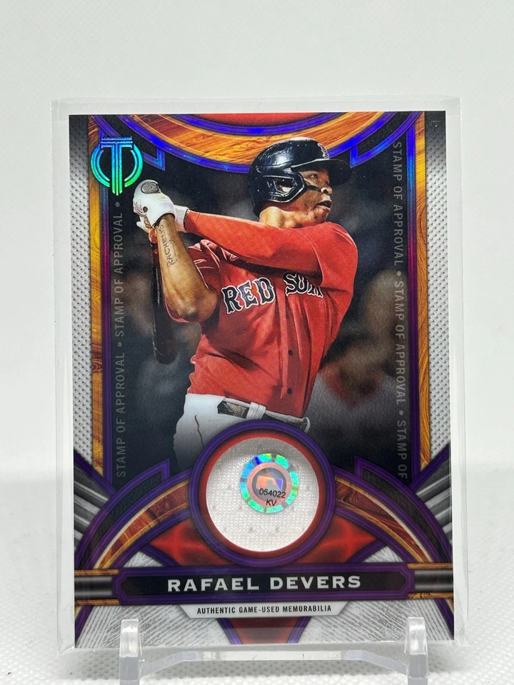 2024 Topps Tribute Stamp of Approval Relics RAFAEL DEVERS Purple /50 SP - Image 1 of 2