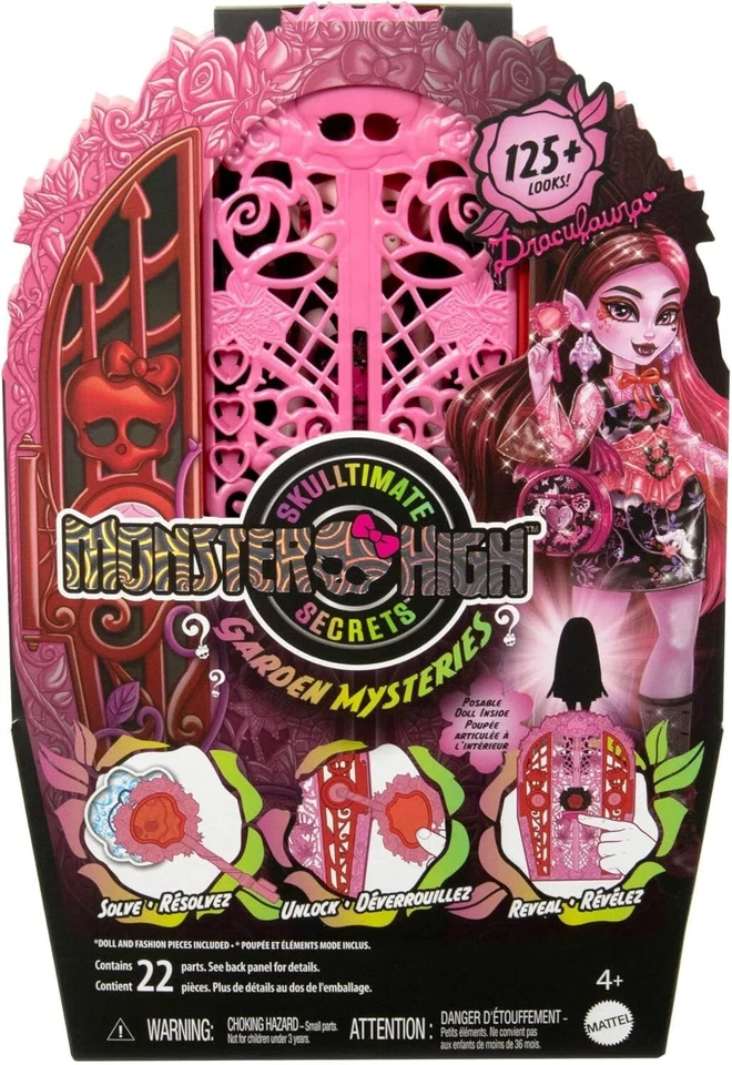 Monster High Skulltimate Secrets Draculaura Doll Garden Mysteries HYT72 - Image 1 of 1