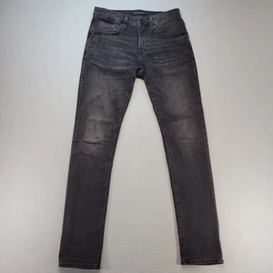 Jeans Mavi Uomo 30x34 Grigio Jake Slim Vita Media Lavaggio Scuro Elasticizzato Preppy Denim - Foto 1 di 12