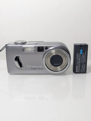 Sony Cybershot DSC-P10 5.0MP Digital Camera (Tested Working)  - Image 1 of 4