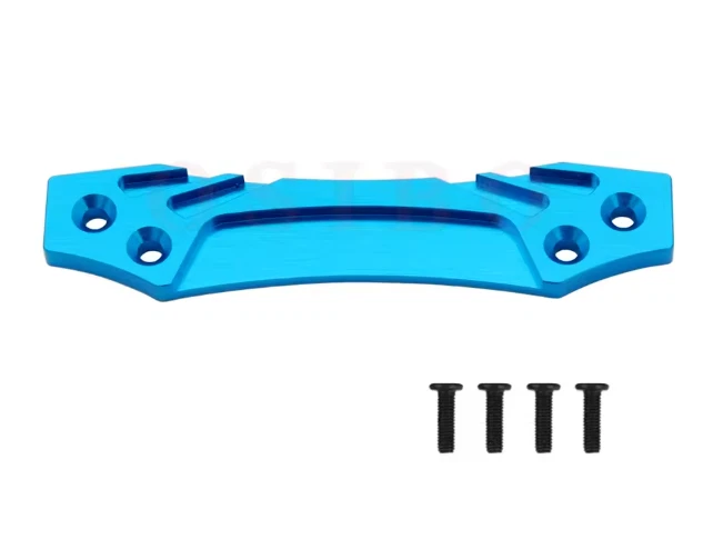 Bumper Clamp Plate Bracket for Tamiya 1 /10 TT02 RC Car hop up Aluminium Blue - Image 1 of 1