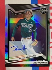 Druw Jones 2022 Panini Elite Extra Edition Prime Numbers Auto 38/64 RC Arizona