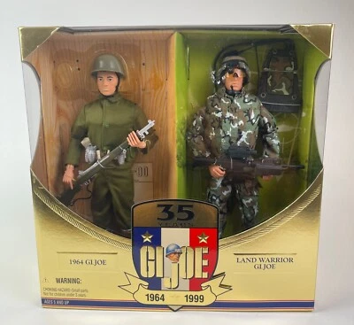 Juego de figuras de acción Hasbro GI Joe 35 años 1964 originales y Land Warrior 1999  Foto 1 de 4