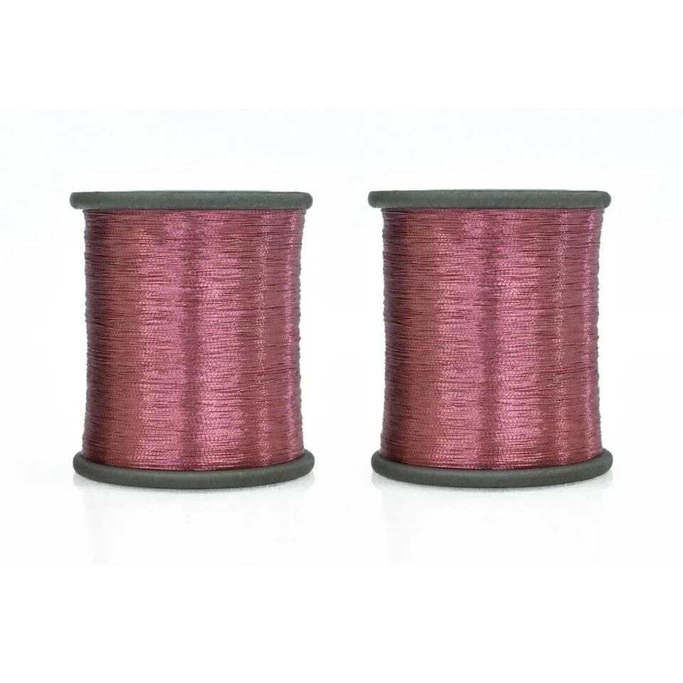 Metallic Zari Thread For Embroidery Sewing & Jewelry Making 0.1 MM Pack of 2 - Image 1 of 1