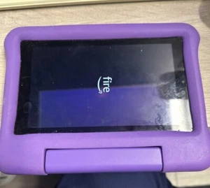 Fire 7 Kids Tablet 7 7” Display Bundle 16 GB 2019 lanzamiento púrpura estuche a prueba de niños - Imagen 1 de 2