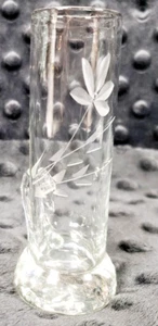 Vintage Bohemian Crystal Etched Czechoslovakia 1950’s Shot Glasses with handle - Picture 1 of 12