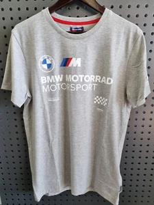 GENUINE BMW MOTORRAD M MOTORSPORT T-SHIRT GREY SIZE - LARGE - Picture 1 of 5