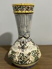 Antique Capidimonte Art Pottery Cherub Floral Vase