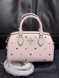 Kate Spade Madison Heart Studs Small Dolly Duffle KK211 NWT - Picture 1 of 12