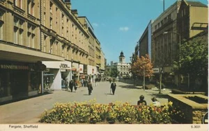 (au02) Fargate Sheffield - Postal de Yorkshire - Imagen 1 de 2