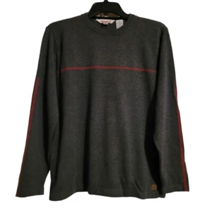 Vintage Boys Quiksilver Sweater Grey with Red Stripes Retro 90s Size XL 20 - Picture 1 of 6