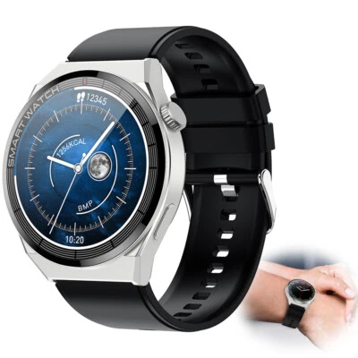 Touch Screen Smart Watch Men Women Business Watch Bluetooth Call for Cell Phones - Image 1 of 4