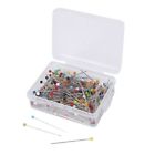 2X(250 Pieces Sewing Pins Ball Glass Head Pins Straight Quilting Pins For Dressm