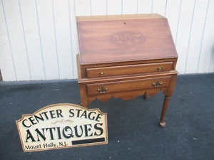 63998 Davis Furniture Inlaid Cherry Slantfront Desk - Picture 1 of 16