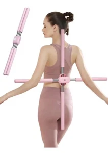 Posture Corrector Yoga Stick Stretching Tool Back Straightener Adjustable Length - Picture 1 of 4