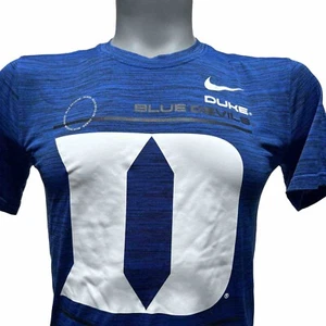 Duke Blue Devils Shirt Herren Small Blau Kurzarm Nike Dri Fit - Bild 1 von 12