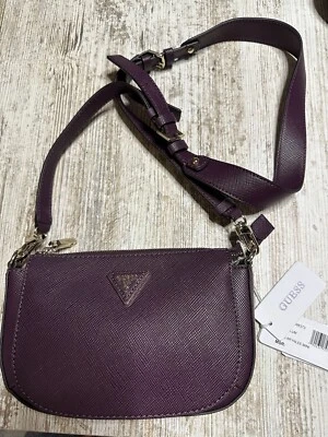GUESS Brynlee Mini Crossbody Bag Umhängetasche Abendtasche Tasche Lila - Bild 1 von 4
