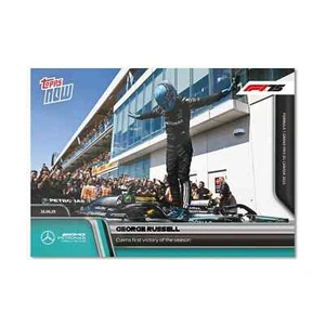 George Russell Gana GP de Canadá F1 2025 Fórmula 1 Topps AHORA Tarjeta 44 Preventa - Imagen 1 de 2