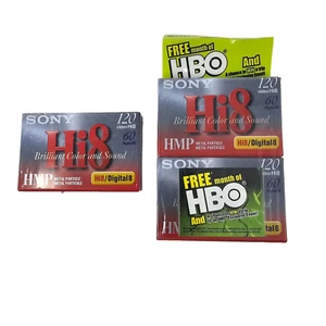 Sony Digital8 Hi8 60 Min 120 min Hi8 HMP Cassette Tape New Sealed - Picture 1 of 2